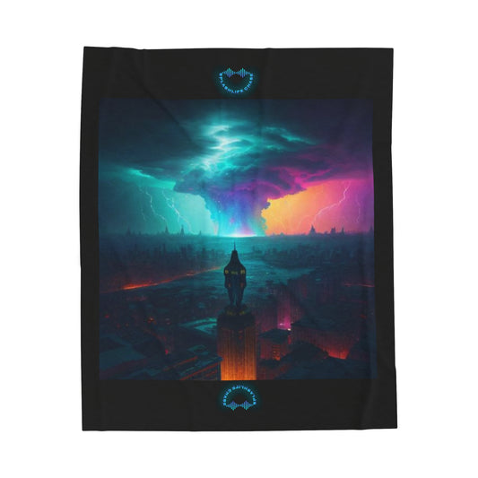 The Perfect Storm Plush Blanket (Black)